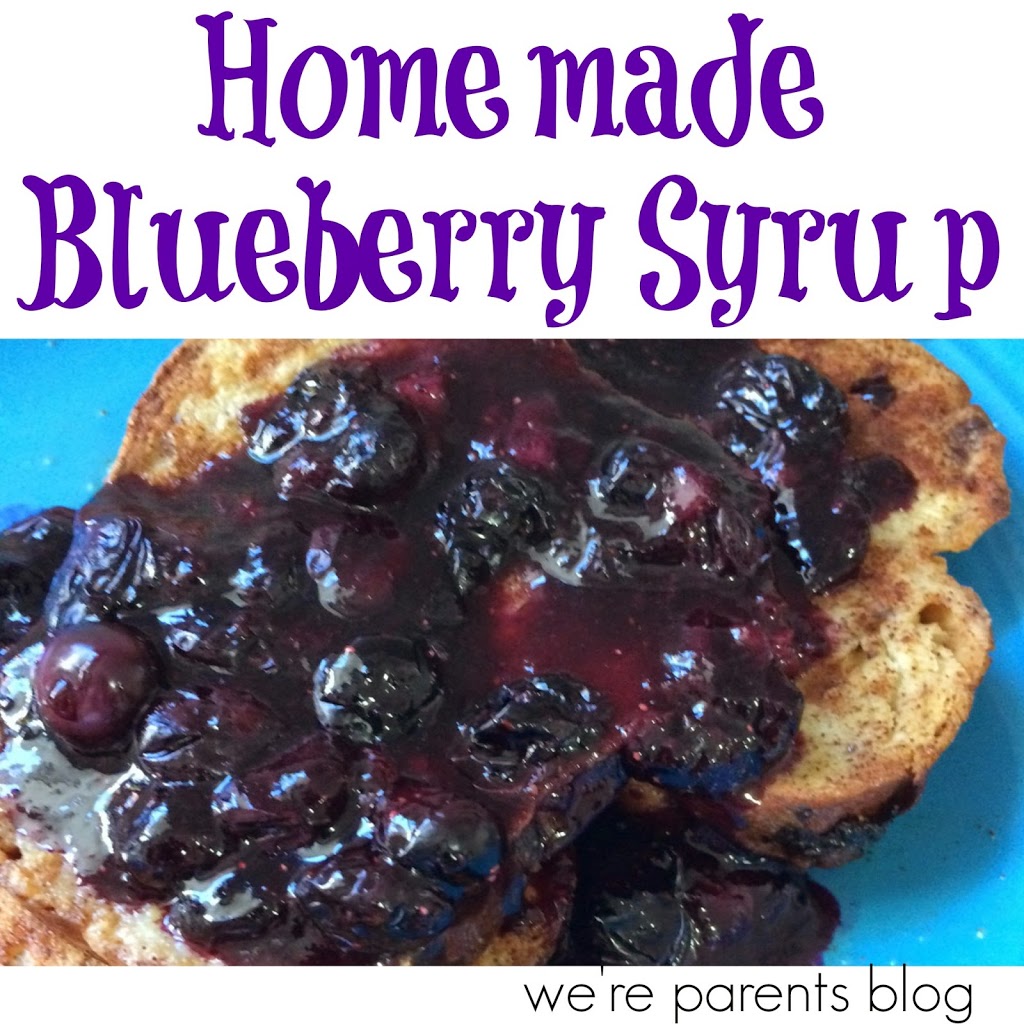 homemade blueberry syrup 