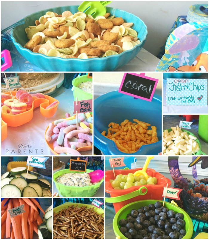 finding dory party food