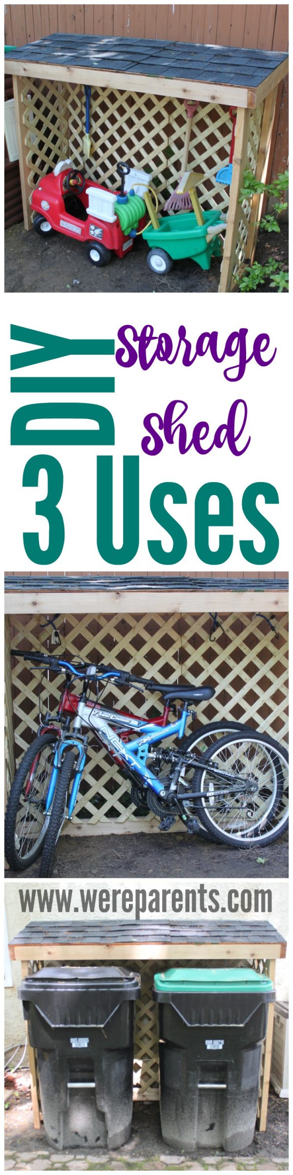 DIY Toy Storage Shed We're Parents