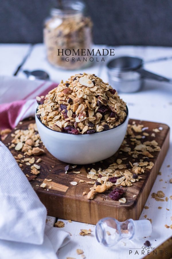 Homemade Cranberry Chocolate Granola We're Parents