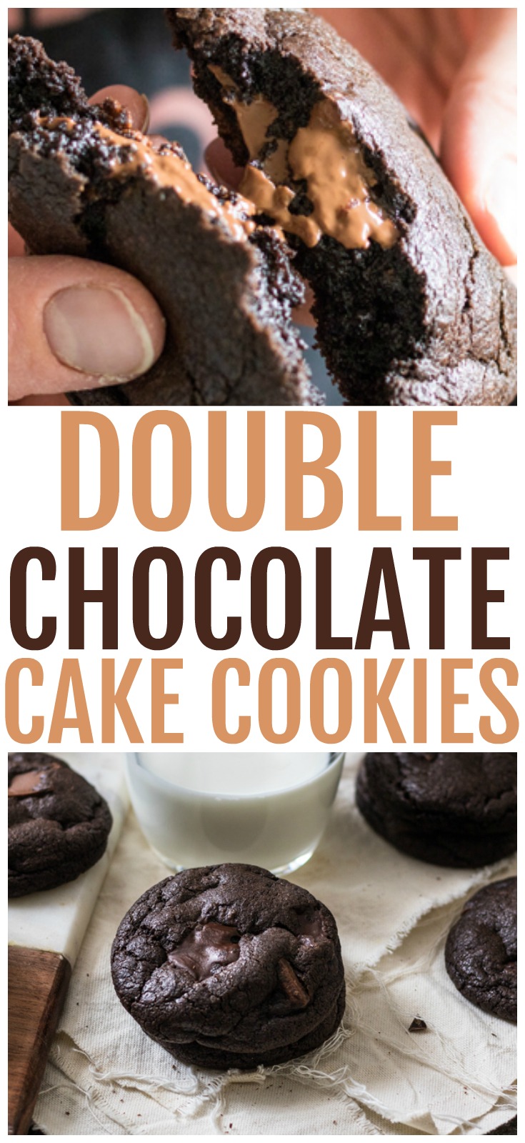 Double Chocolate Cake Cookies We're Parents