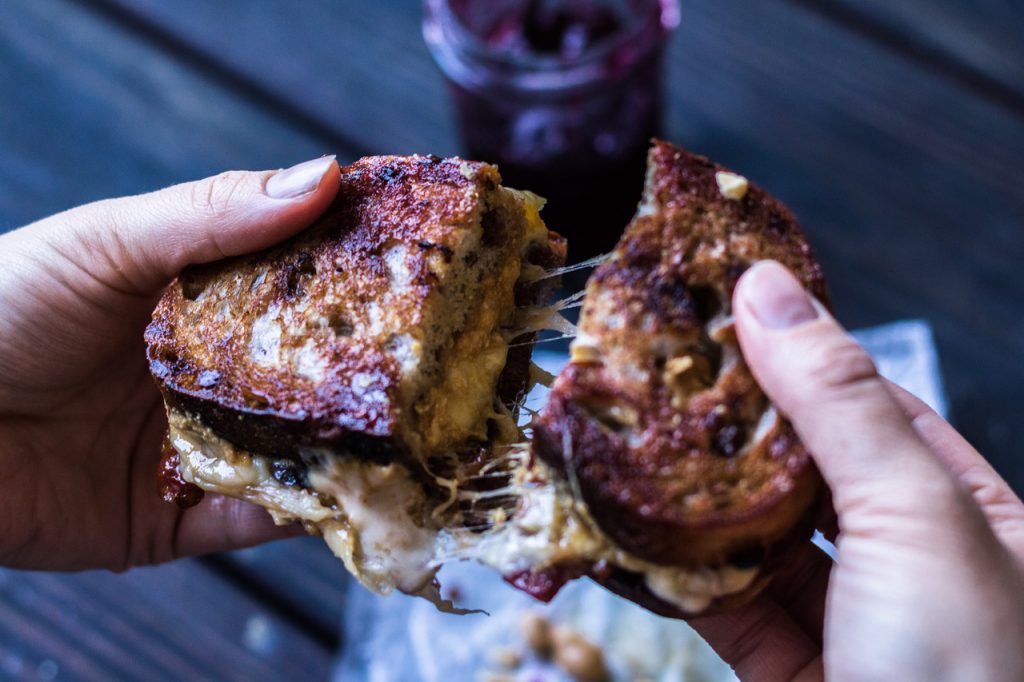 grilled cheese peanut butter and jelly 