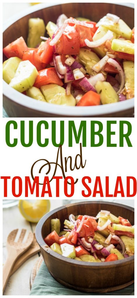 cucumber and tomato salad easy summer side dish
